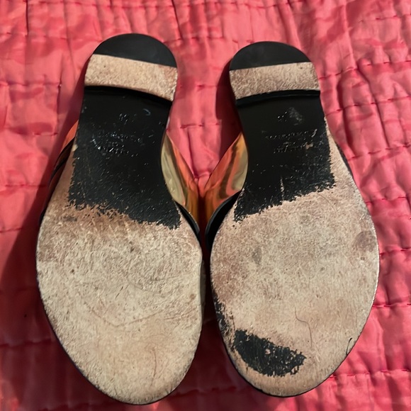 Lanvin two color Criss Cross sandal Slides - Picture 3 of 5